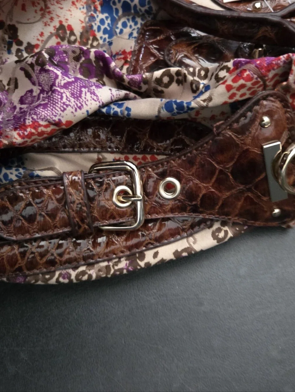 NWT - Jessica Simpson Multi Color Fabric Purse Shoulder Bag Tote Handbag